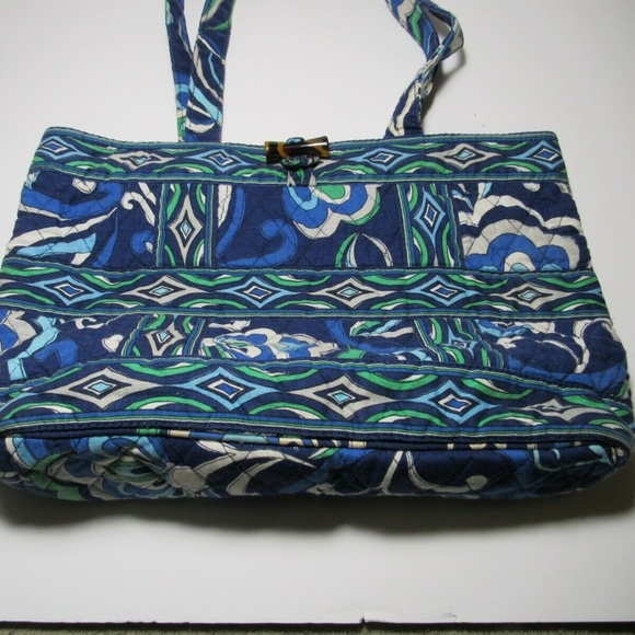 Vera Bradley Retired Mosiac Print Purse Tote - Picture 3 of 6